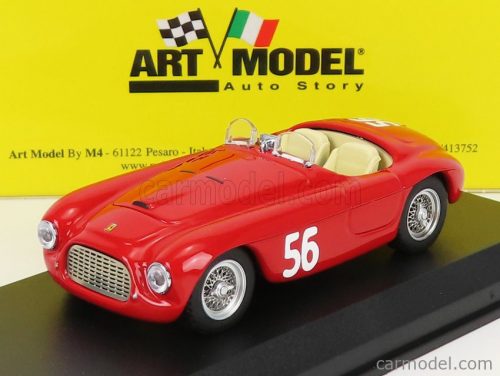 Art-Model - Ferrari 166Mm Barchetta Spider N 56 Winner Vermicino - Rocca Di Papa 1949 G.Marzotto Red