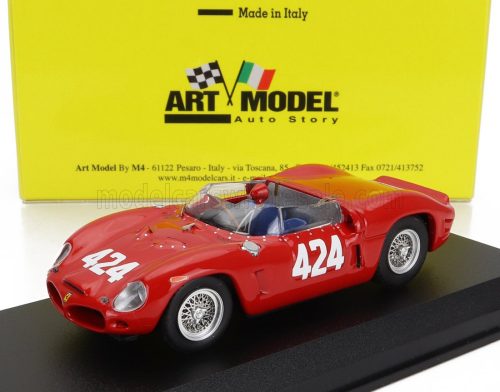 Art-Model - FERRARI 196 SP s/n 0804 N 424 WINNER RALLY TRENTO-BONDONE 1962 L.SCARFIOTTI RED