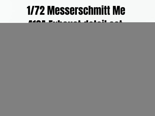 Art Scale - 1/72 Messerschmitt Me 410A Exhaust detail set rec. kit Airfix