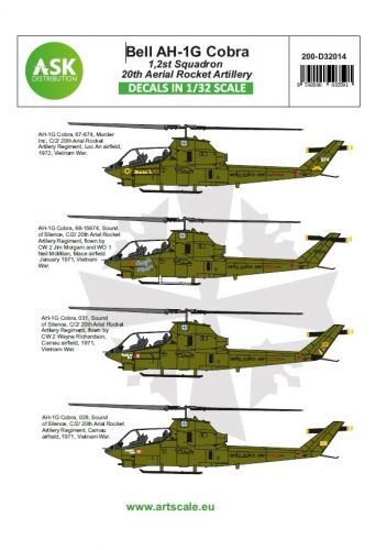 Art Scale - 1/32 Bell AH-1G Cobra 20th Aerial Rocket artilery part 1