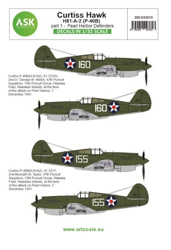 Art Scale - 1/32 Curtiss H81-A-2 part 1 - Pearl Harbor Defenders