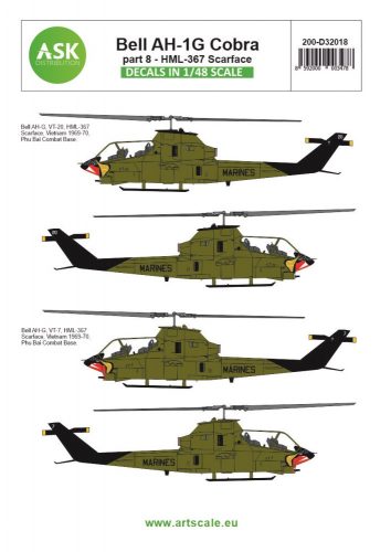 Art Scale - 1/32 Bell AH-1G Cobra part 8 - HML367 Scarface