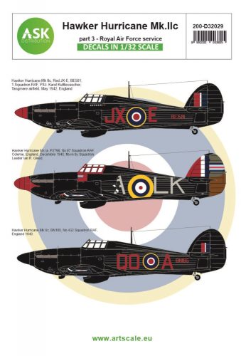 Art Scale - 1/32 Hawker Hurricane Mk.IA / Mk.IIC part 3 - Royal Air Force service