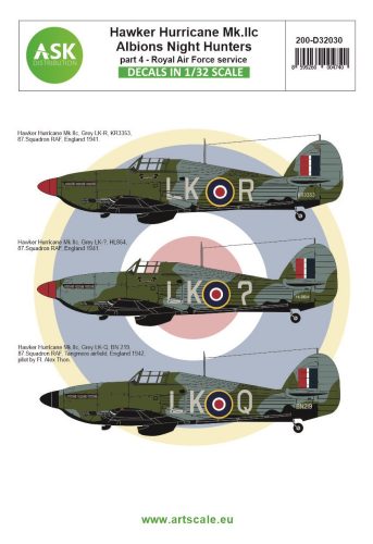 Art Scale - 1/32 Hawker Hurricane Mk.IIC part 4 - Albions Night Hunters Royal Air Force