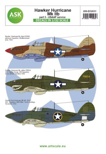 Art Scale - 1/32 Hawker Hurricane Mk.IIB part 5 - USAAF service