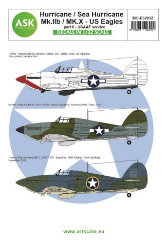 Art Scale - 1/32 Hawker Hurricane Mk.IIB / Mk.X part 6 - US Eagles