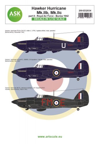 Art Scale - 1/32 Hawker Hurricane Mk.IIb / Mk.IIc part 8 - Royal Air Force Burma 1942