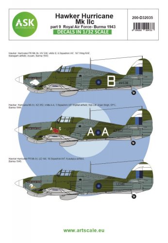 Art Scale - 1/32 Hawker Hurricane Mk.IIc part 9 - Royal Air Force Burma