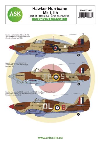 Art Scale - 1/32 Hawker Hurricane Mk.I, IIb part 14 - Royal Air Force over Egypt