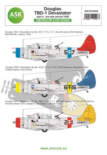 Art Scale - 1/32 Douglas TBD-1 Devastator part 4 - pre-war period 1940