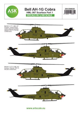 Art Scale - 1/48 Bell AH-1G Cobra part 7 - HML367 Scarface