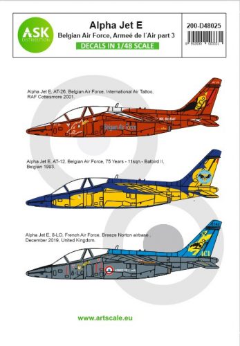 Art Scale - 1/48 Alpha Jet E Belgian Air Force and Armeé de l'Air - part 3