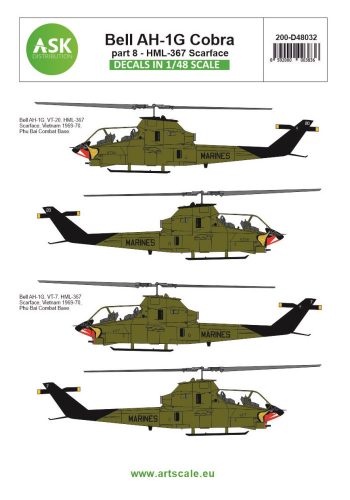 Art Scale - 1/48 Bell AH-1G Cobra part 8 - HML367 Scarface