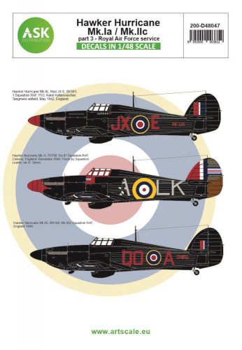 Art Scale - 1/48 Hawker Hurricane Mk.IA / Mk.IIC part 3 - Royal Air Force service