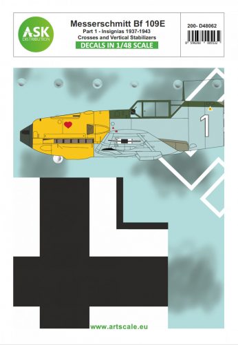 Art Scale - 1/48 Bf 109E part 1 - Insignias, Crosses and Vertical Stabilizers 1937 - 1943