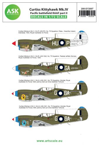 Art Scale - 1/72 Curtiss Kittyhawk Mk.IV Pacific battlefield RAAF part II