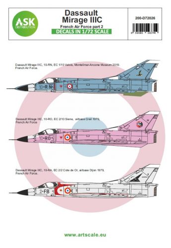 Art Scale - 1/72 Mirage IIIC French Air Force part 2