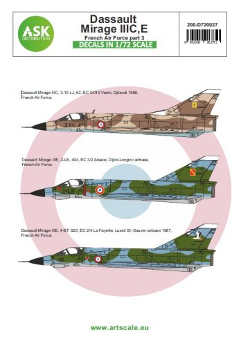 Art Scale - 1/72 Mirage IIIC/E French Air Force part 3