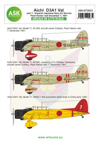 Art Scale - 1/72 Aichi D3A1 Val part 2 - Pearl harbor raid, 7. December 1941