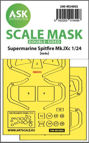 Art Scale - 1/24 Spitfire Mk.IX double-sided masks for Airfix