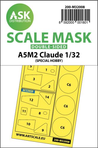 Art Scale - 1/32 A5M2 Claude double-sided express mask for Special Hobby