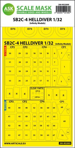 Art Scale - 1/32 SB2C-4 Helldiver double-sided express mask for Infinity kit