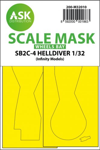 Art Scale - 1/32 SB2C-4 Helldiver wheel bays express mask for Infinity kit