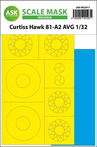 Art Scale - 1/32 Curtiss Hawk 81-A2 AVG INSIGNIA masks for Great Wall Hobby