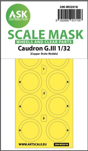 Art Scale - 1/32 Caudron G.III double-sided express masks for CSM