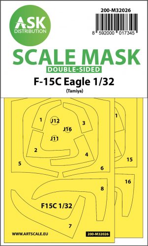 Art Scale - 1/32 F-15C Eagle double-sided express masks for Tamiya