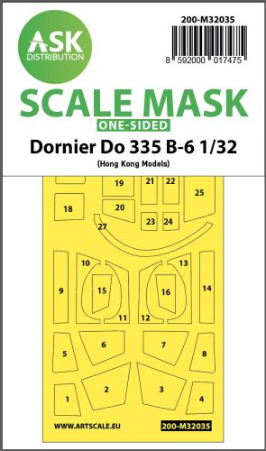 Art Scale - 1/32 Dornier Do 335B-6 one-sided mask for HK Models