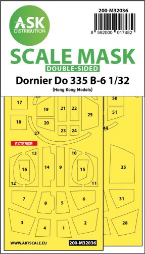 Art Scale - 1/32 Dornier Do 335B-6 double-sided mask for HK Models