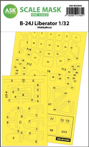 Art Scale - 1/32 B-24J Liberator one-sided mask for Hobby Boss