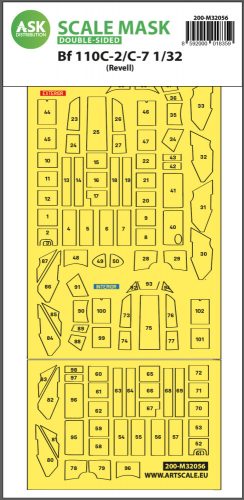 Art Scale - 1/32 Messerschmitt Bf 110C-2/C-7  double-sided express masks for Revell