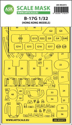 Art Scale - 1/32 B-17G express fit mask for HK Model