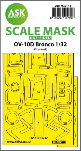 Art Scale - 1/32 OV-10D Bronco one-sided express fit mask for Kitty Hawk