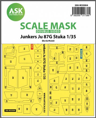 Art Scale - 1/35 Junkers Ju 87G Stuka double-sided painting mask for Border Model