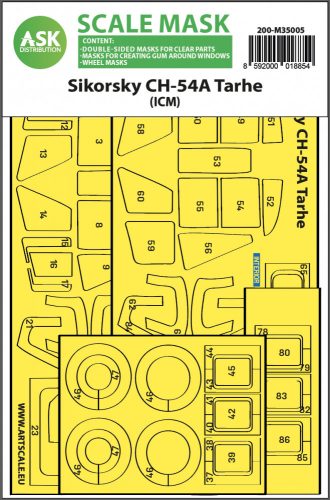 Art Scale - 1/35 Sikorsky CH-54A Tarhe double-sided express fit  mask for ICM