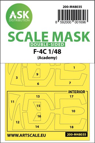 Art Scale - 1/48 F-4C double-sided painting mask for Academy