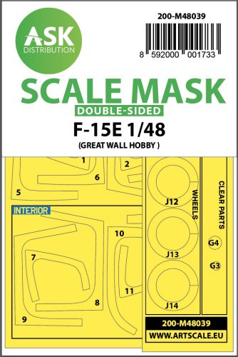 Art Scale - 1/48 F-15E double-sided painting mask for Great Wall Hobby