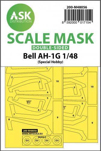 Art Scale - 1/48 Bell AH-1G double-sided express mask for Special Hobby