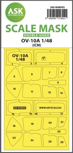 Art Scale - 1/48 OV-10A double-sided mask self-adhesive pre-cutted for ICM