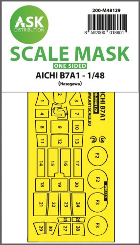 Art Scale - 1/48 AICHI B7A1 one-sided express mask for Hasegawa