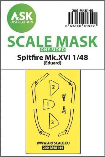 Art Scale - 1/48 Spitfire Mk.XVI one-sided express fit mask for Eduard