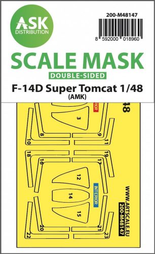 Art Scale - 1/48 F-14D Super Tomcat double-sided express fit mask for AMK