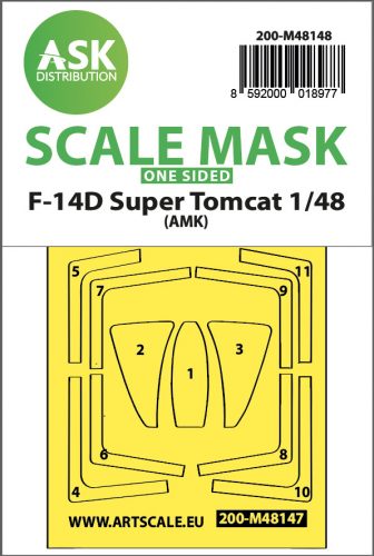 Art Scale - 1/48 F-14D Super Tomcat one-sided express fit mask for AMK