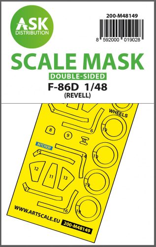 Art Scale - 1/48 F-86D double-sided express fit mask for Revell