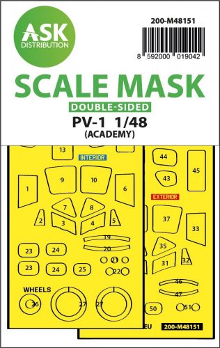 Art Scale - 1/48 PV-1 Ventura double-sided express fit mask for Academy