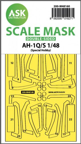 Art Scale - 1/48 AH-1Q/S Cobra  double-sided fit express mask for Special Hobby