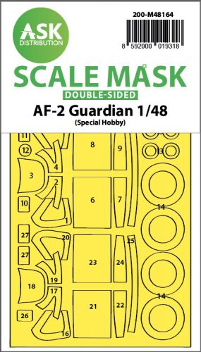 Art Scale - 1/48 AF-2 Guardian double-sided fit express mask for Special Hobby